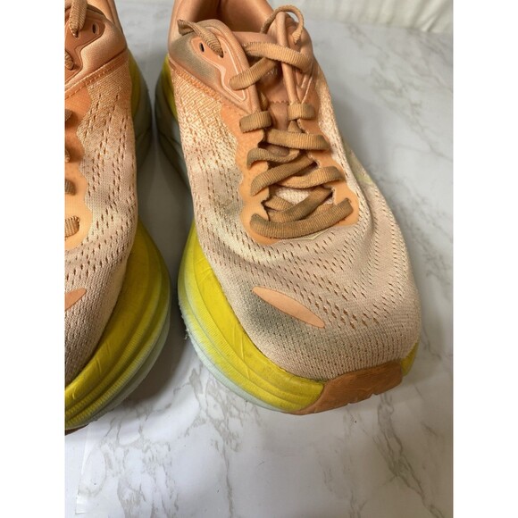Hoka One One Bondi 8 Womens 8 B Shoes Orange Running Sneaker 1127952 SCPP - Picture 5 of 8